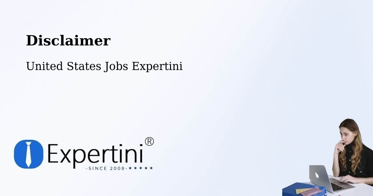 Disclaimer – Carmichael - United States Jobs Expertini