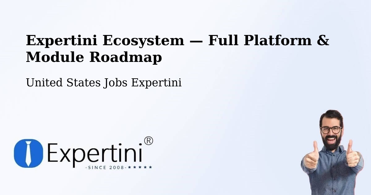 Expertini Ecosystem — Full Platform & Module Roadmap – Carmichael